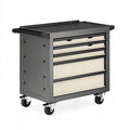 Carrello portautensili 77 x 46 x 95 cm in acciaio nero e grigio con 5 cassetti su ruote